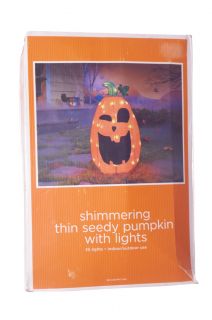 Orange Pumpkin Halloween Lawn Decoration Indoor Outdoor Lights Fall Harvest New