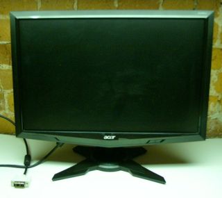 Acer G195W 19" Black LED LCD Monitor Widescreen Desktop Flat Screen Very Good