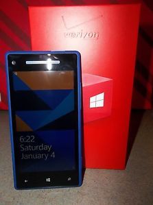 HTC Windows Phone 8x 16GB Blue Verizon Smartphone 044476826528