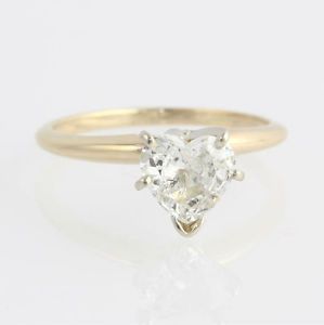 White Gold Diamond Solitaire Engagement Ring