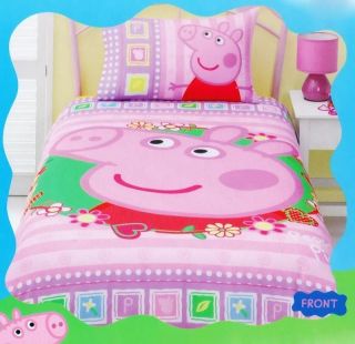 Peppa Pig Bedding Single Bed Size Quilt Cover Set Girls Boys Kids Toy New