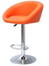 2pcs Restaurant Kitchen Counter Pub Salon Swivel Bar Stool Chair Orange 152