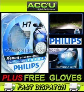 Philips BlueVision ultra Xenon-Effekt H7 Scheinwerferlampe
