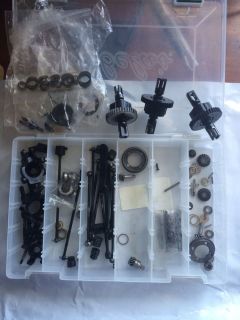 Losi 1 0 2 0 SCTE Parts Tray Lot DiFFs Gears Bearings Drive Shafts