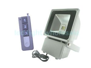 Dimmable 100W High Power LED Lamp Flood Light Outdoor Wireless Remote Control