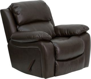 Flash Furniture Brown Soft Leather Rocker Recliner Men DA3439 91 Brn GG