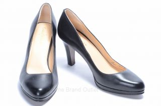 Cole Haan Nike Air 9 B Black Margot Leather Pump Heel Shoe D31457