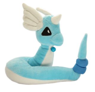 Pokemon Pokedoll Dragonair Hakuryu 11 inch Stuffed Animal Plush Toy w Blue Orbs