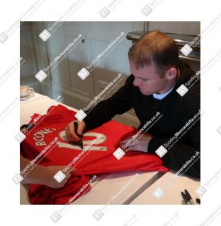 This season Wayne Rooney Signed Manchester United Shirt from our private signing