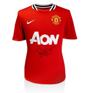 Ryan Giggs Front Signed Manchester United Shirt 2011 2012