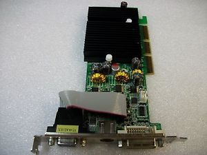 PNY NVIDIA GeForce 6200 256MB DDR2 DVI VGA TV Graphics Card Video Card AGP