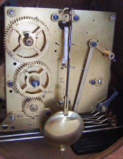 Vintage German Junghans Art Deco Westminster Chime Shelf Mantle Clock