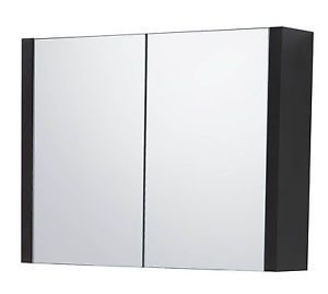31" Chandler Wenge Finish Bathroom Vanity Medicine Storage Cabinet w Mirror