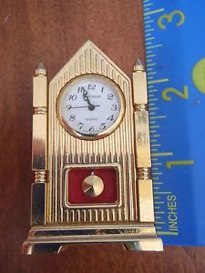 Platinum Miniature Clock Mantle Clock Doll House Mini Small Grandfather Clock