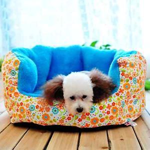 Super Soft Warm Pet Bed House Teddy Dog Cat Cotton Kennel Nest Plush Mat Pad M