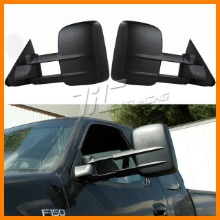 97 03 F250 Light Duty Power Wide Angle Side Tow Mirrors