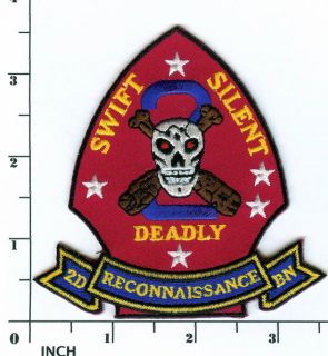 USMC 2nd Reconnaissance Battalion New Logo Patch 2D Recon BN Marines OIF Iraq