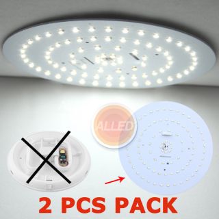 2X12V Cool White LED 2D Fluorescent Tube Replace Lamp Dome Caravan 84SMD Light