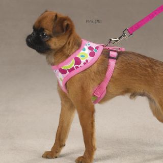Casual Canine Mod Print Soft Dog Harness Pink Print