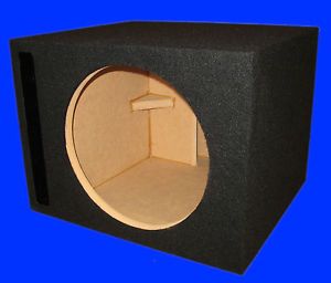 12" Single Ported L Vented 3 4 MDF Black Subwoofer Sub Speaker Enclosure Box