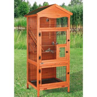 Aviary Wood Bird House Cage Indoor Outdoor Parakeets Finches Small Birds Bundle