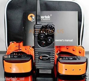 AETERTEK Electric Waterproof 2 Dog Remote Control Dog Training Anti Bark Collar