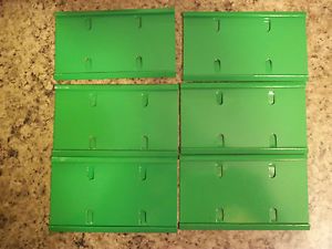 6 Bright Green 5" Cage Name Plate Holders Rabbit Ferret Bird Cage Pet Parts