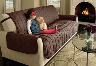Sofa Chocolate Brown Waterproof Furniture Cover Pet Pad Cover Surefit Throw