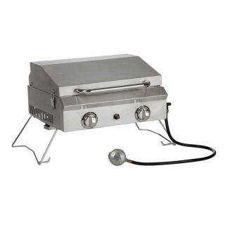 Outdoor Portable Stainless Steel Gas BBQ Grill Hunting Hunters Cookout Sportsmen