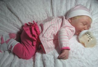 Full Body Solid Silicone Realistic Baby Doll Sculpted Reborn by Vikki Ebbeling