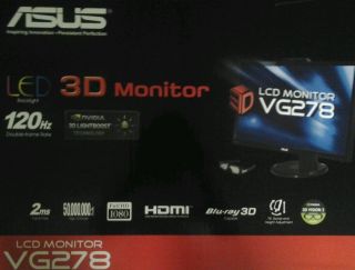 Asus VG278H 27 inch 3D Full HD LED Monitor with Integrated Stereo Speakers