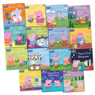 Peppa Pig Family Collection 16 Books Set RRP £79 84 Brand Peppa Goes Swimming