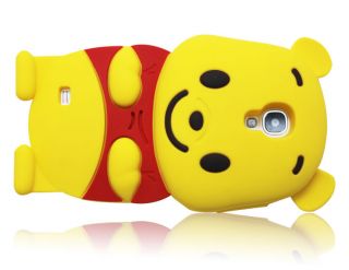 Disney 3D Cute Winnie Pooh Bear Soft Case Cover for Samsung Galaxy S4 I9500
