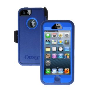 Otterbox Defender Phone Case Holster Belt Clip for Apple iPhone 5 Blue