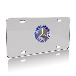 Mercedes Benz 3D Stainless Steel License Plate