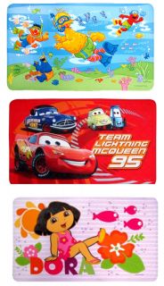 Childrens Kids Bath Mat Ginsey Sesame Street Disney Pixar Nickelodeon Cars Dora