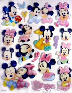 Cute Disney Mickey Minnie Mouse Baby Kids Nurse​​ry 3D Decor Stickers New