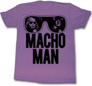 macho man randy savage old school purple t shirt on PopScreen