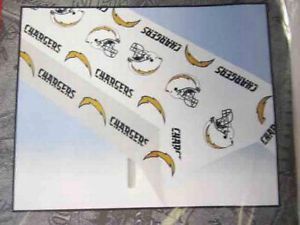 NFL San Diego Chargers Plastic Vinyl Picnic Table Cover