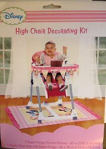 Disney Minnie Mouse 1st Birthday High Chair Kit Birthday Party Supply Favors