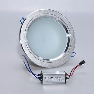 12W Pure White Frosted LED Recessed Ceiling Down Light Lamp 85 265V Driver 150mm