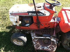 Simplicity 7016 Sovereign Tractor with Deck and Wheel Weights Riding Lawn Mower