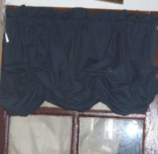 Dark Navy Blue Roman Shade Curtain Valance 60" x 62" A295
