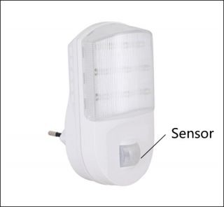 AC Powered Wall Plug 9 LED Motion Detector Sensor PIR Night Light（Input：AC230V）