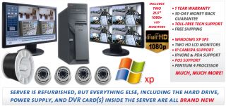 8 CH Channel 240 Hybrid D1 XP Dual LCD CCTV Video Security Camera DVR Kit Pkg