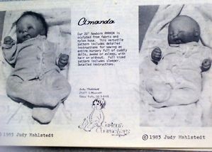 1983 Soft Sculpture Baby Doll Patterns by Judy Mahlstedt