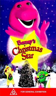 "Barney" "Barney's Christmas Star" "Video" "VHS" "Children" "Movie"