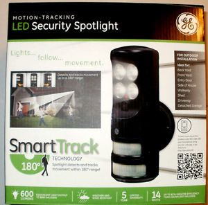 GE Motion Tracking Security Spotlight Outdoor Lighting LED Sensor Spot Light