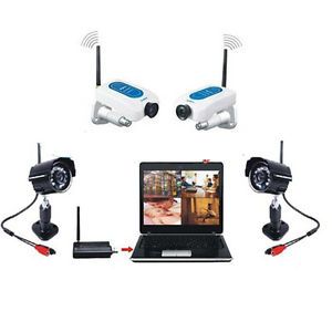 4CH Network Wireless Camera Recorder House Indoor Security Surveillance System