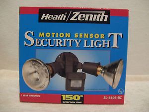 Health Zenith Motion Sensor Security Light Model SL 5406 BZ New in Box
